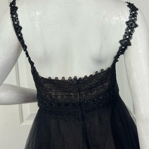 Marchesa Notte Elegant Black Tulle Dress size 10 - Picture 8 of 17
